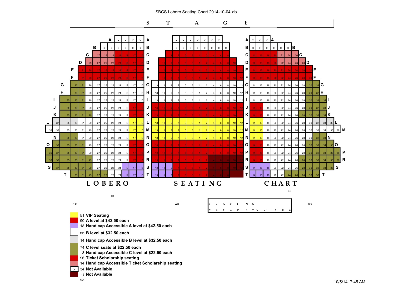 lobero seating chart