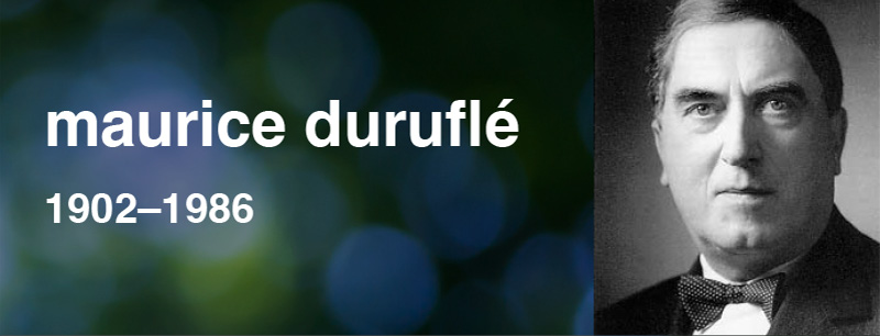 program notes header - maurice durufle