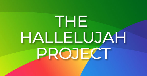 the hallelujah project colorful banner