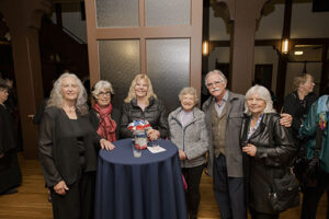 Guests during the Santa Barbara Choral Concert's Red, White, and Blues after concert reception.